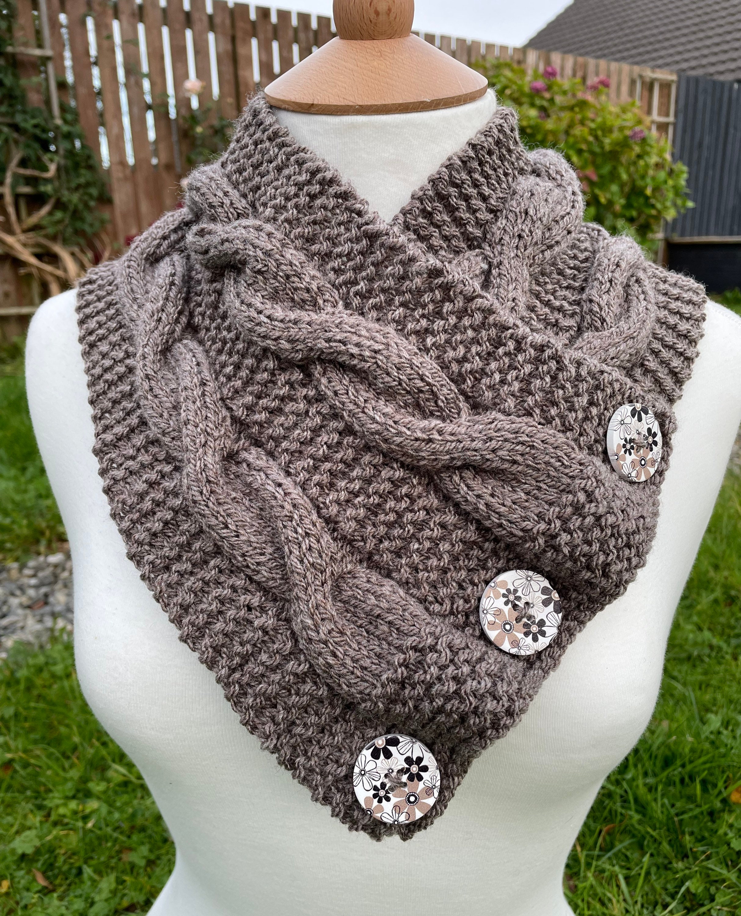 Hand Knitted Neck Warmers Scarf/snood Etsy UK