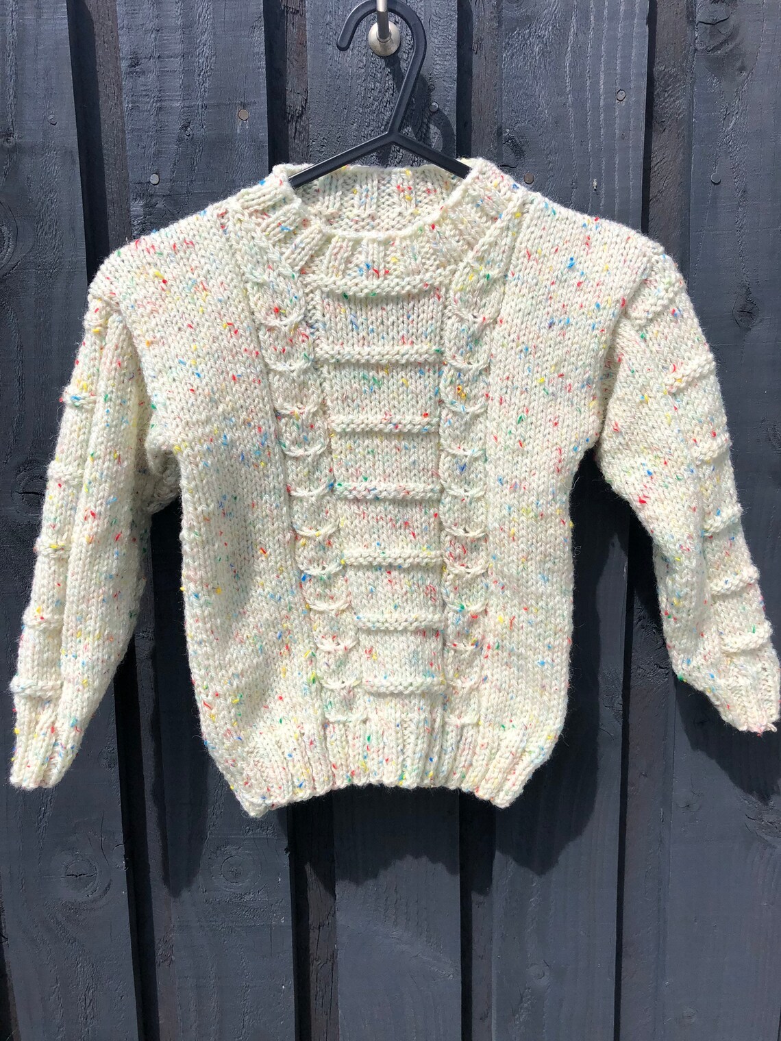 Hand Knitted Childs Jumper/Sweater 2 sizes Etsy