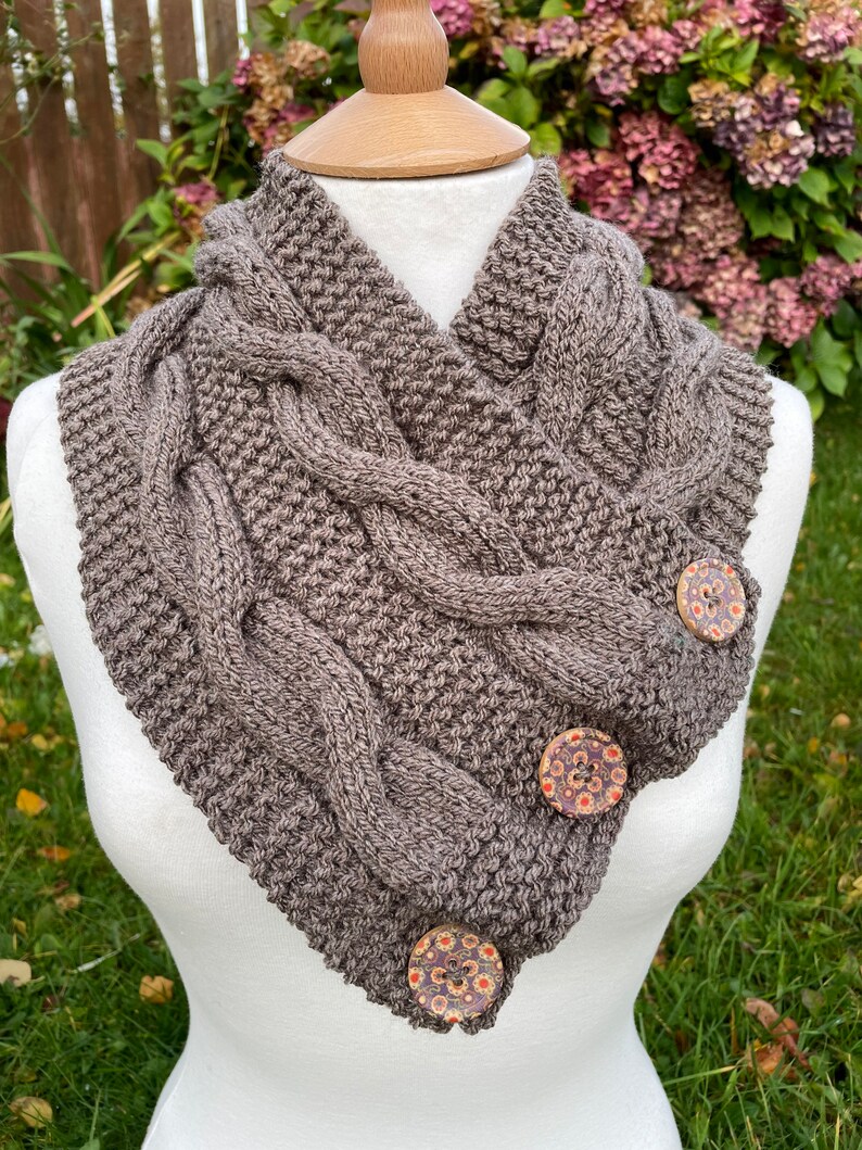 Hand Knitted Neck Warmers Scarf/snood Etsy