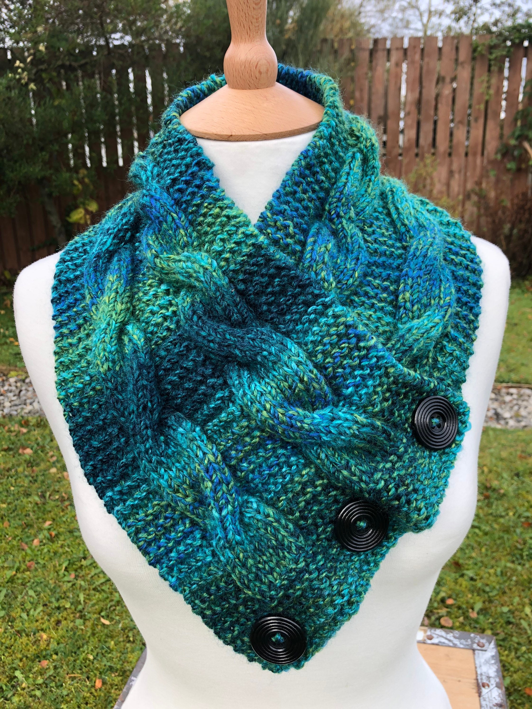 Hand Knitted Neck Warmers Scarf/Snood Etsy