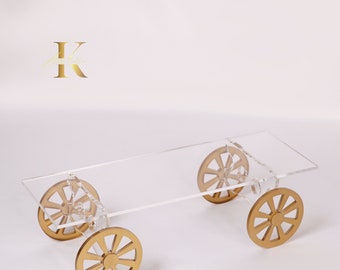 Acrylic Wagon Gold