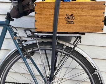 Wooden Bike Basket A Cargo Carrier for Bicycles and Ebikes. Eco friendly Crate With a Removable Option Etsy