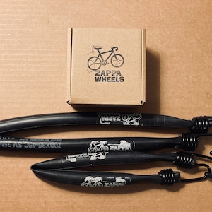 Recycled Bike Tube Bungee Cords: Eco-Friendly Cyclist Gift (2-Pack)