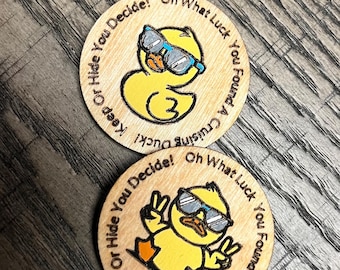 Cruising Duck Tokens ! Keep or hide you decide !!