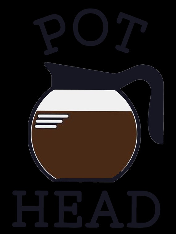 Coffee Pot Head Poster Etsy