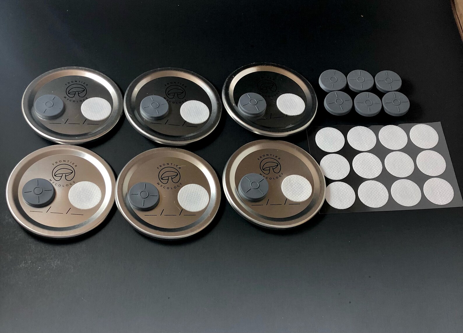 6 Pack Mushroom Growing Jar Lids with Replacement Filters and Etsy