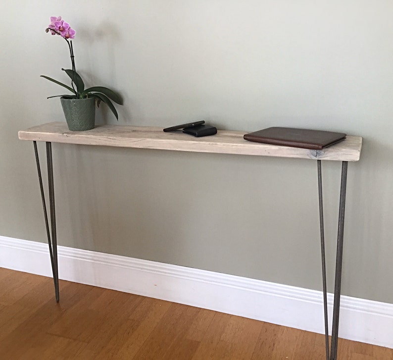 Table étroite de couloir Console Table Rustique Planche | Etsy