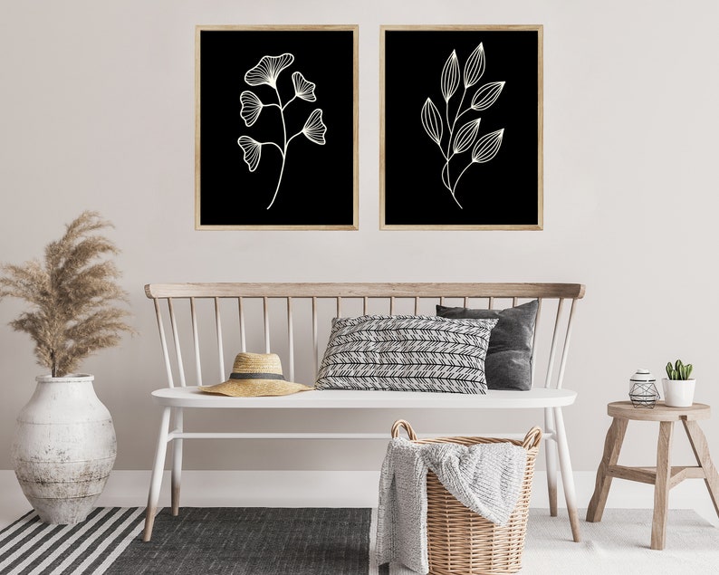 Modern Farmhouse Wall Art Set of 2 Prints Digital Download Art Etsy