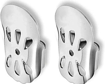 Sterling Silver Earring Lifters: Large Butterfly Backs for Sagging Ears