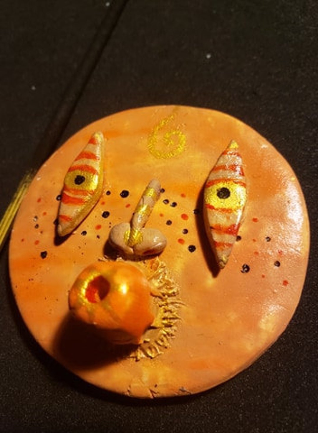 Hand Made Clay Incense Holder Face can Be Customized Etsy Norway