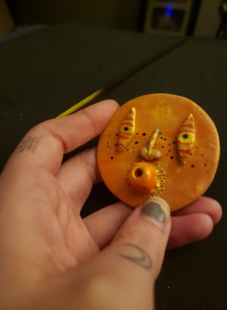 Hand Made Clay Incense Holder Face can Be Customized Etsy Norway