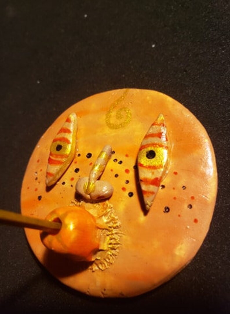 Hand Made Clay Incense Holder Face can Be Customized Etsy Norway
