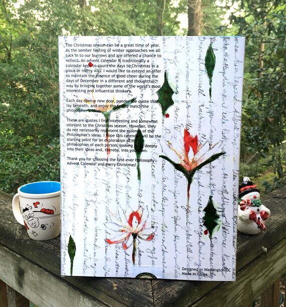 Classic Philosophers Advent Calendar Tea Box - Etsy