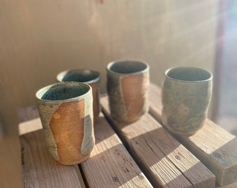 Set of Four Ceramic Tumblers