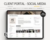 Social Media Client Portal: Notion Template (Digital Download)