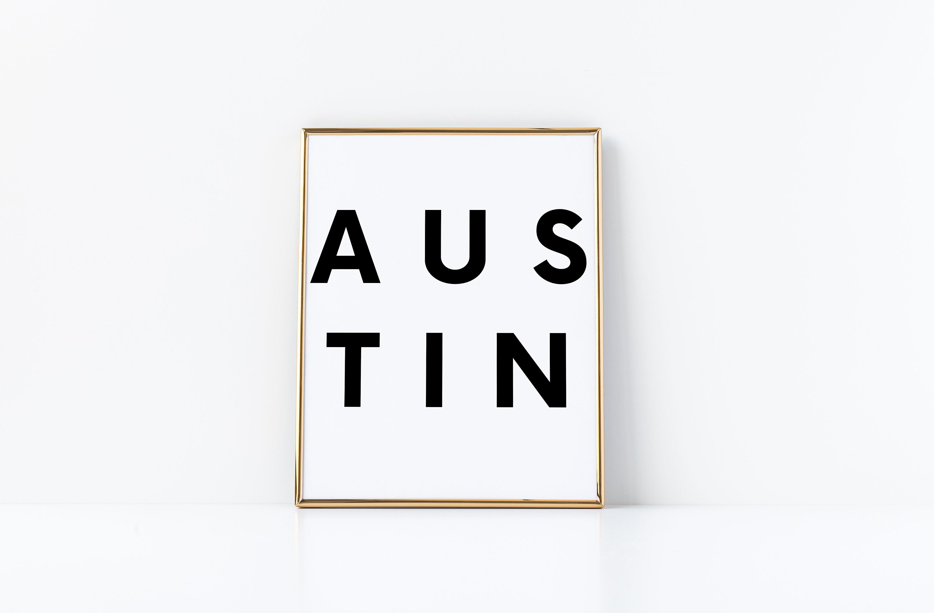 Austin Wall Art, Austin Print, Digital Download, Austin Poster, Austin ...