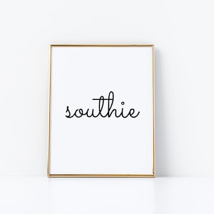 South Boston Wall Art, Southie Neighborhood Print, Digital Download, Boston Poster, Southie Wall Decor