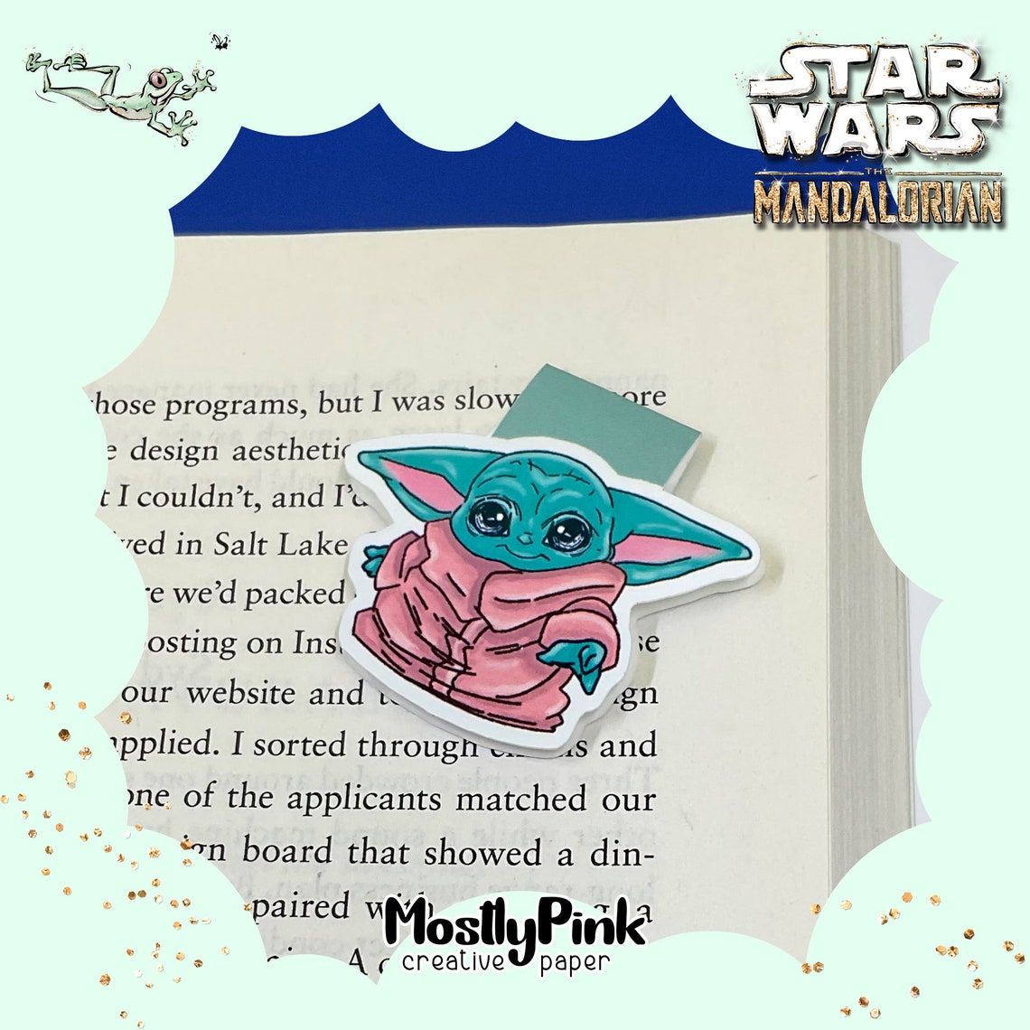 Bookmark Baby Yoda 1 Etsy
