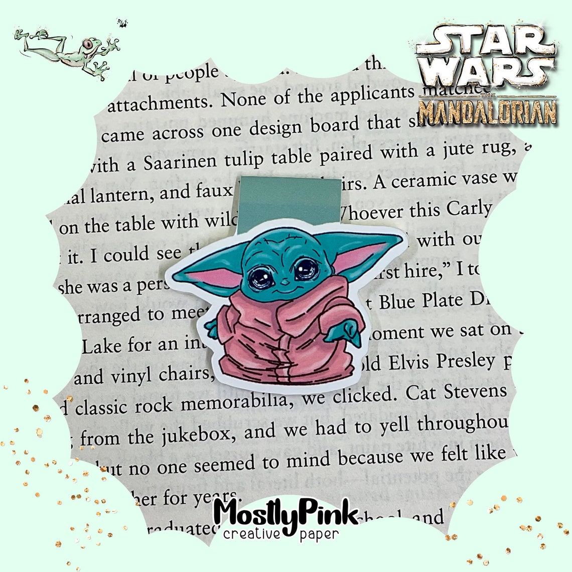 Bookmark Baby Yoda 1 Etsy