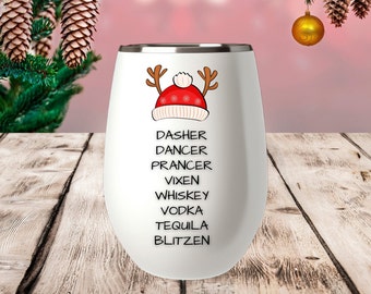 Funny Christmas Digital Download - Dasher Dancer Prancer Vixen Whiskey Vodka Tequila Blitzen - Commercial Use for Mugs, T-shirts, etc.