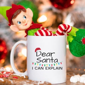 Santa Coffee Mug | Gift for Kid | Dear Santa | Christmas Gift Mug | Christmas Store | Santa | Santa Claus