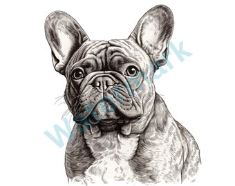 French Bulldog Dog Breed Pet Puppy Animal K-9 Cute Canine Pedigree Logo .JPG .SVG .PNG Cricut Cut Cutting Clipart Vector