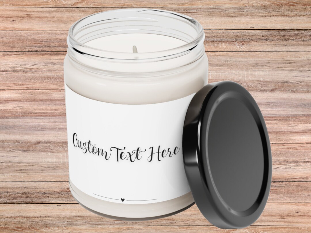 New Personalized Gifts | Create Your Own Custom Candle Label | Soy ...