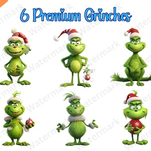 Christmas Clipart, Grinch Png, Digital Download, Commercial License, Grinch Clipart, Digital Planner, Scrap book, Sublimation, Digital Print