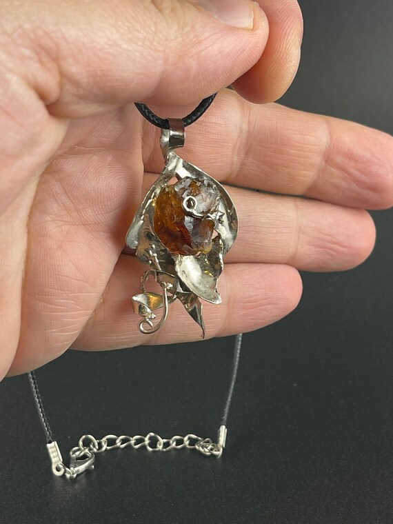 Abstract, Tree of Life Vine, Citrine Sterling Sil… - image 6