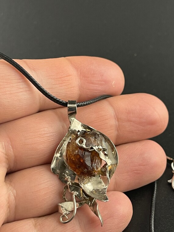 Abstract, Tree of Life Vine, Citrine Sterling Sil… - image 5