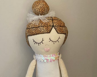 Handmade Ballerina Doll Blonde. 20" tall.