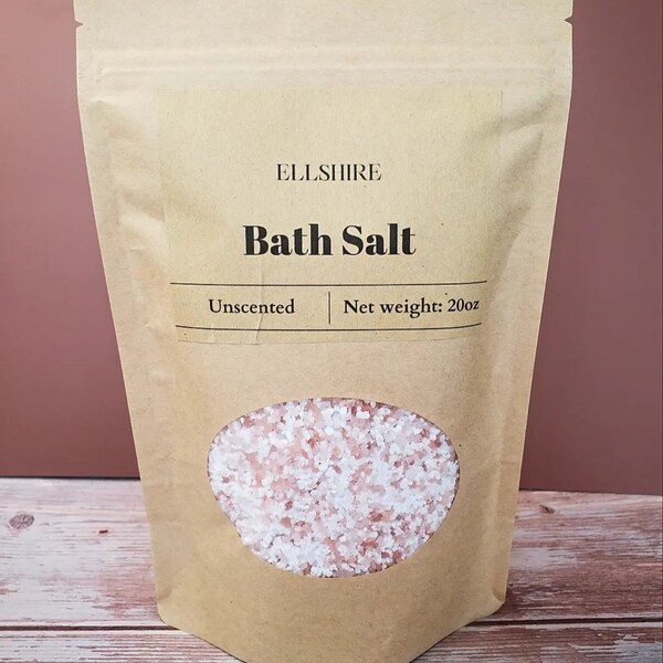 All Natural, Vegan, Unscented Bath Salts