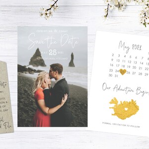 Save the Date, Custom Photo Invitation, Travel, Adventure, Destination Wedding, Announcement