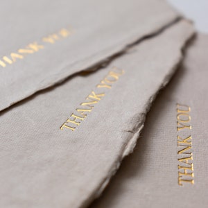 Gold Foiled Thank You Cards