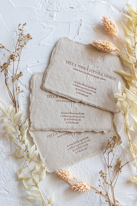 Custom Letterpress or Foil Business Cards (consultation Only) - Etsy