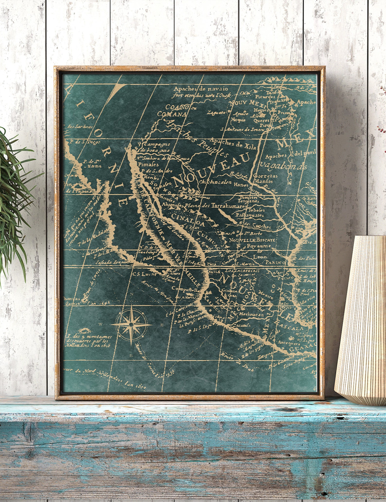 Old Southwest Map: Vintage Southwestern Printable Map - Etsy