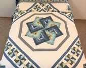 Amish Handmade Quilt Star Spin