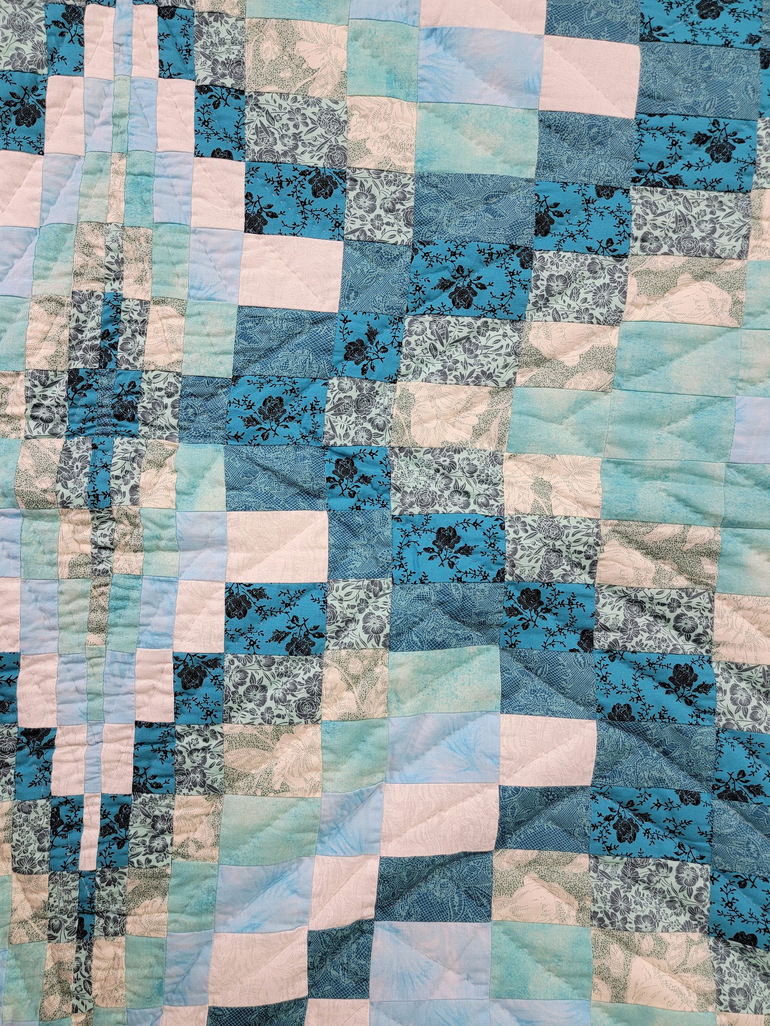 Hand stitched Amish Cotton Quilt Diamond Jubilee Bargello Etsy