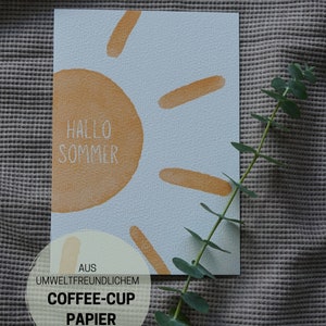 SommerKarte aus edlem umweltfreundlichem Papier