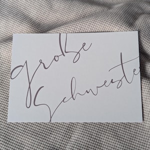 große Schwester Karte