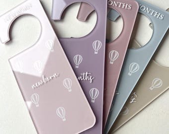 Personalized Baby Closet Dividers: Acrylic Nursery Organizer, Newborn to 24 Months