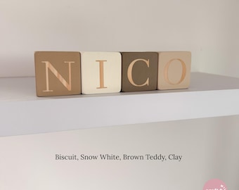 Personalized Wooden Name Blocks: Custom Nursery Decor