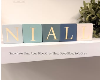 Personalized Wooden Name Blocks: Custom Nursery Decor