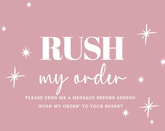 Rush Order Upgrade: 2-3 Day Dispatch (UK Only)