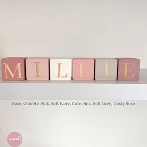 Personalized Wooden Name Blocks: Custom Nursery Decor