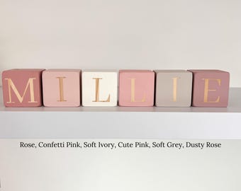 Personalized Wooden Name Blocks: Custom Nursery Decor