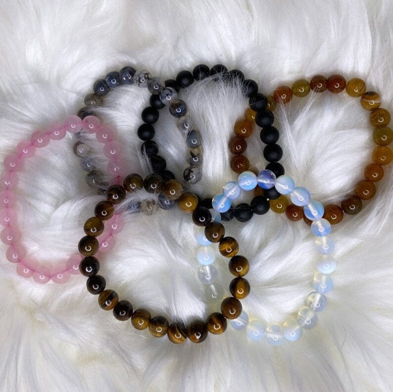 Healing Beads REAL Crystal & Stone Etsy