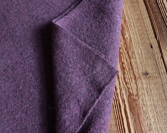 Wool felt Milano 395 g/m2 plum for jackets, vests, children's clothing