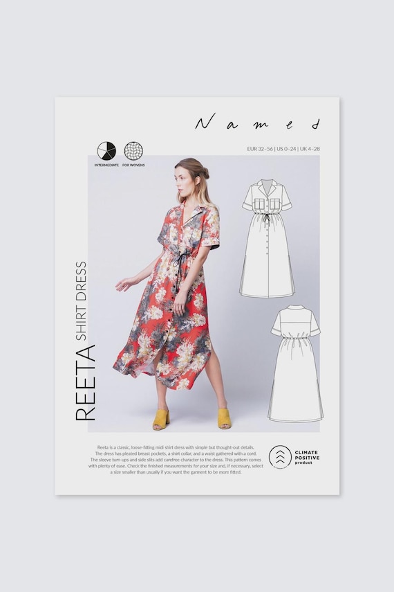 reeta midi shirt dress Stonemountain & Daughter Fabrics