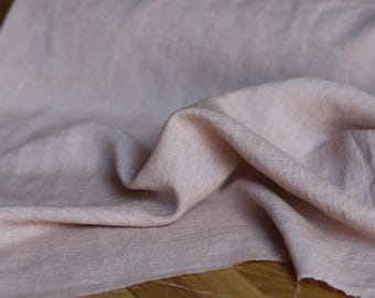 Linen-Tencel blend Chambray 170 g/m2 Nude Rose for dresses, trousers, blouses